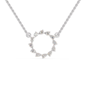 Platinum Diamonds Circle Pendant for Women JL PT P 1287  VVS-GH Jewelove.US