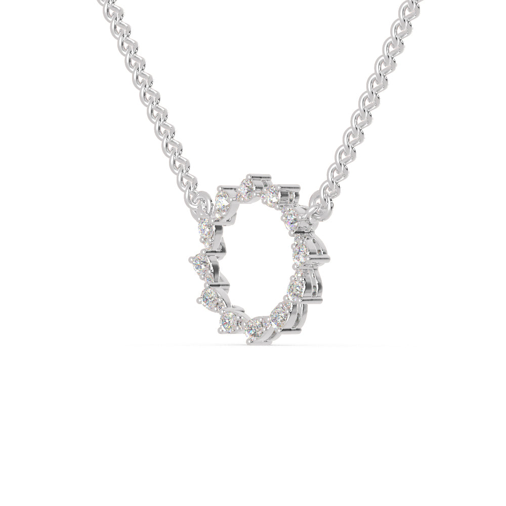 Platinum Diamonds Circle Pendant for Women JL PT P 1287   Jewelove.US