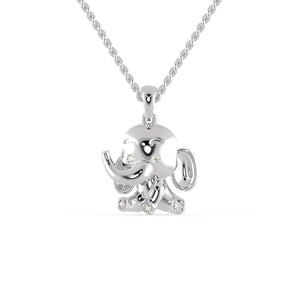 Baby Elephant Platinum Diamonds Pendant for Women JL PT P 1297   Jewelove.US