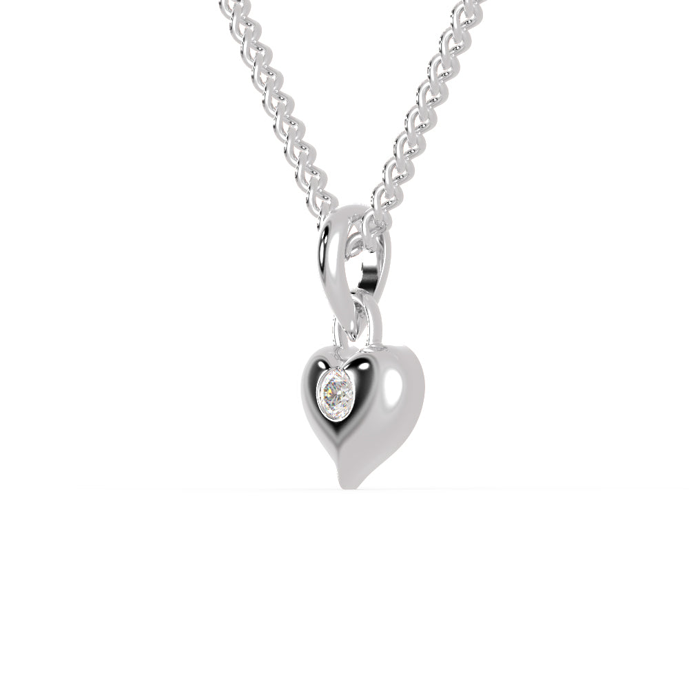 Platinum Diamonds Heart Pendant for Women JL PT P 1300   Jewelove.US