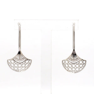 Designer Lightweight Filigree Platinum Earrings for Women JL PT E 206