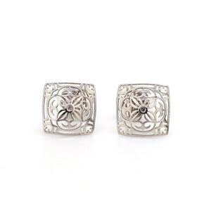 Designer Filigree Platinum Earrings for Women JL PT E 202