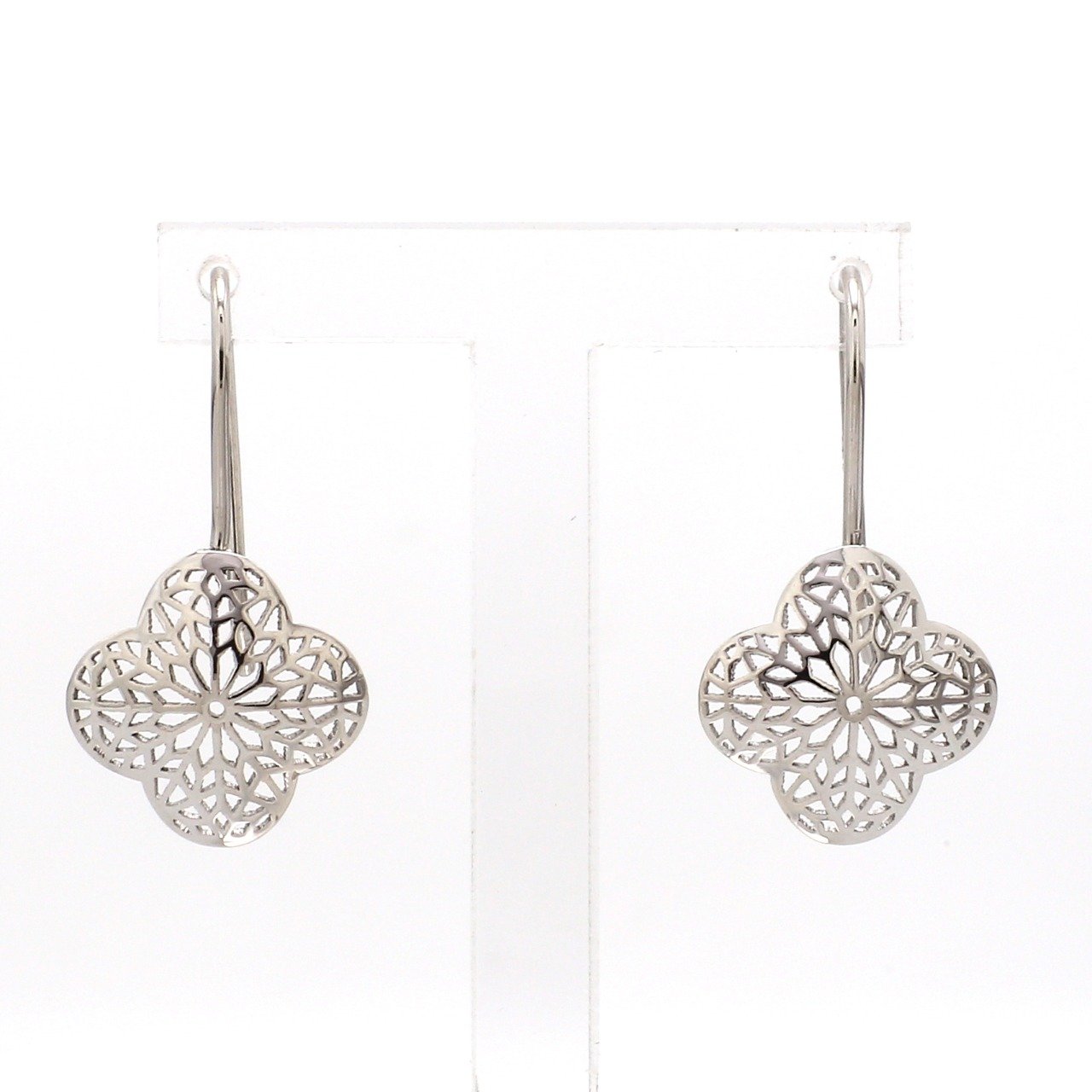 Designer Filigree Platinum Earrings for Women JL PT E 203