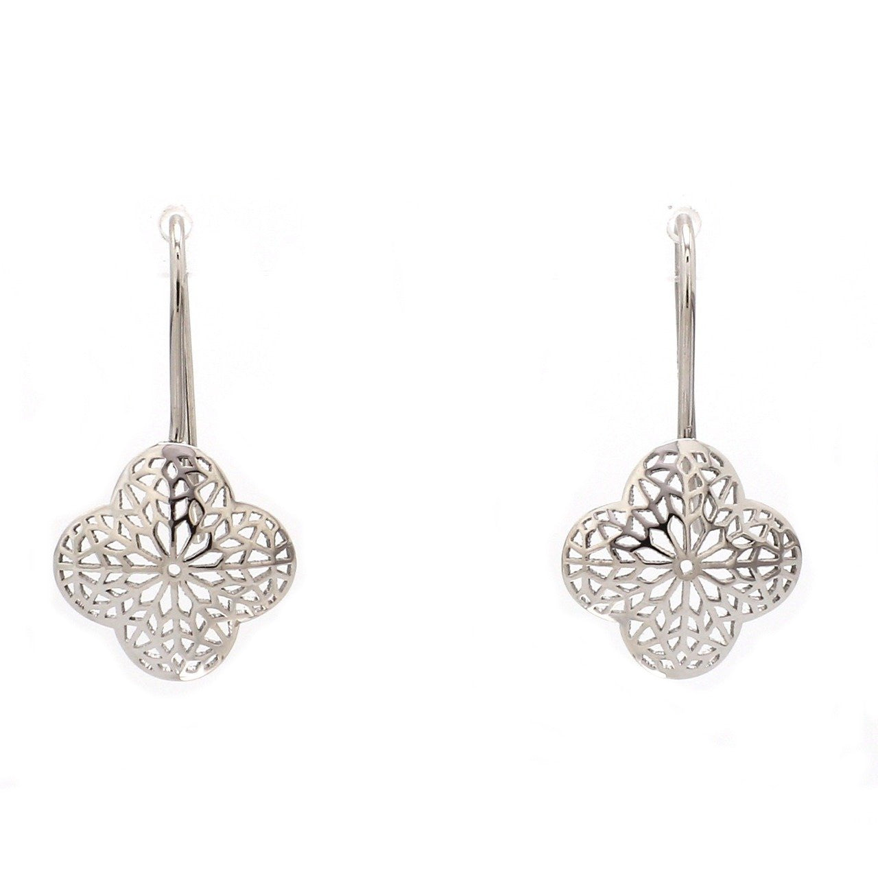 Designer Filigree Platinum Earrings for Women JL PT E 203