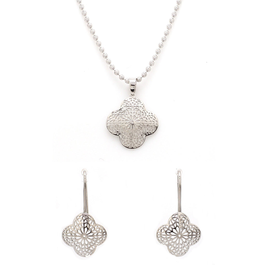 Designer Filigree Platinum Pendant Set for Women JL PT P E 203   Jewelove.US