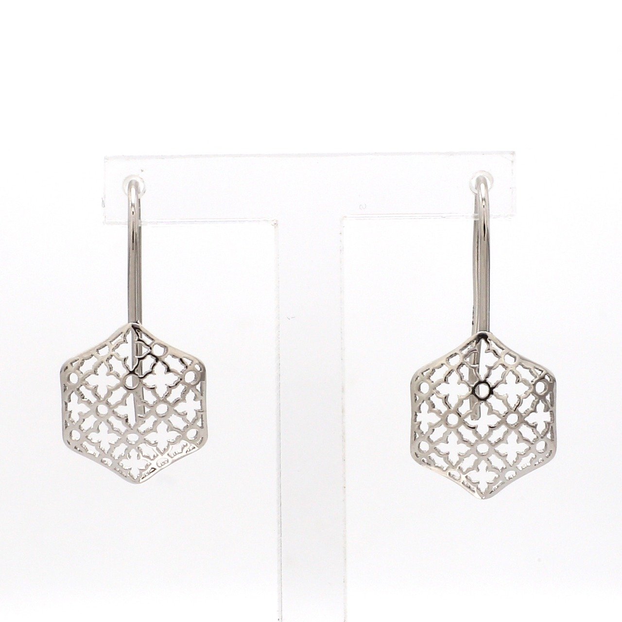 Designer Filigree Platinum Earrings for Women JL PT E 205