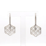 Load image into Gallery viewer, Designer Filigree Platinum Earrings for Women JL PT E 205   Jewelove.US
