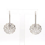 Load image into Gallery viewer, Designer Filigree Platinum Earrings for Women JL PT E 204   Jewelove.US

