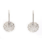 Load image into Gallery viewer, Designer Filigree Platinum Earrings for Women JL PT E 204   Jewelove.US
