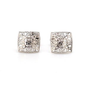 Designer Filigree Platinum Earrings for Women JL PT E 201
