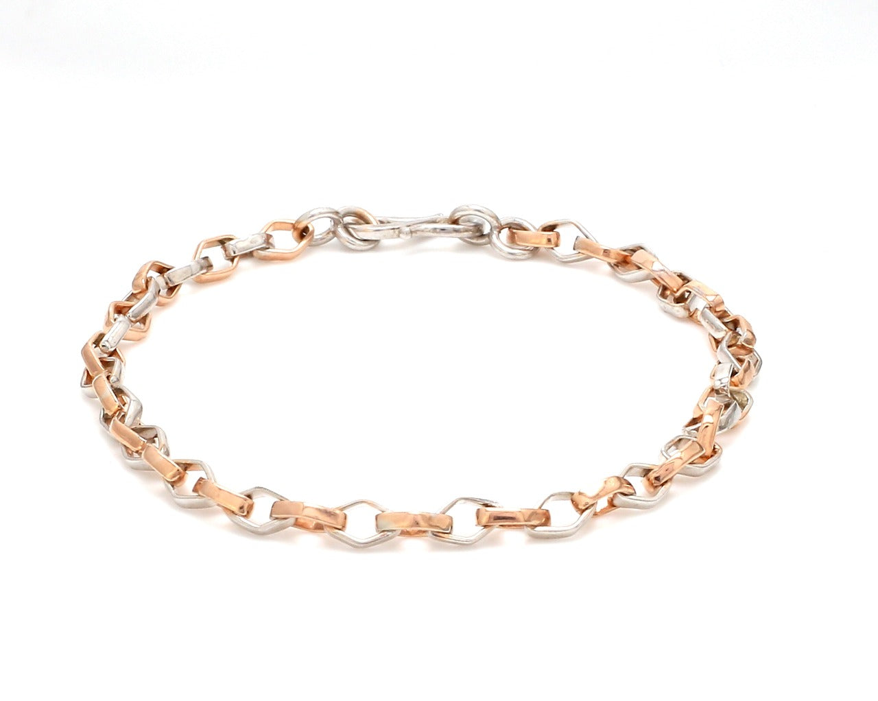 Platinum Rose Gold Bracelet for Men JL PTB 1043   Jewelove.US