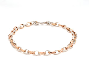 Platinum Rose Gold Bracelet for Men JL PTB 1043   Jewelove.US