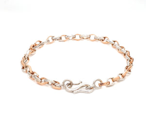 Platinum Rose Gold Bracelet for Men JL PTB 1043   Jewelove.US