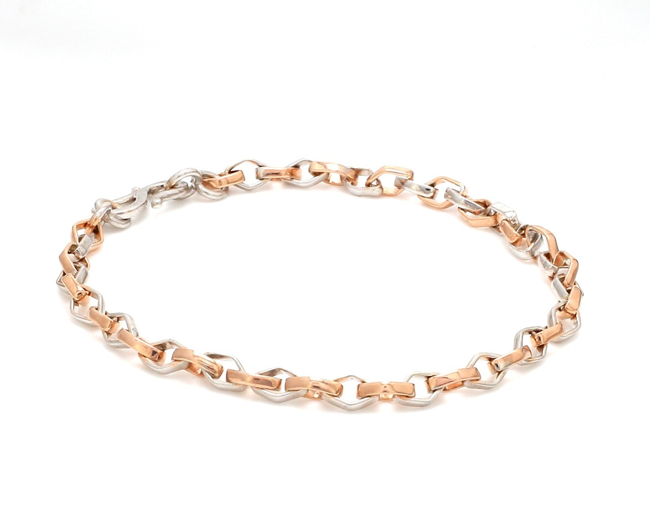 Platinum Rose Gold Bracelet for Men JL PTB 1043   Jewelove.US