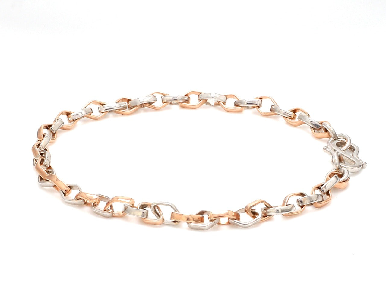 Platinum Rose Gold Bracelet for Men JL PTB 1043   Jewelove.US