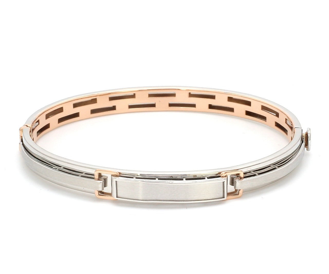 Men of Platinum | Bracelet with Rose Gold for Men JL PTB 0410   Jewelove.US
