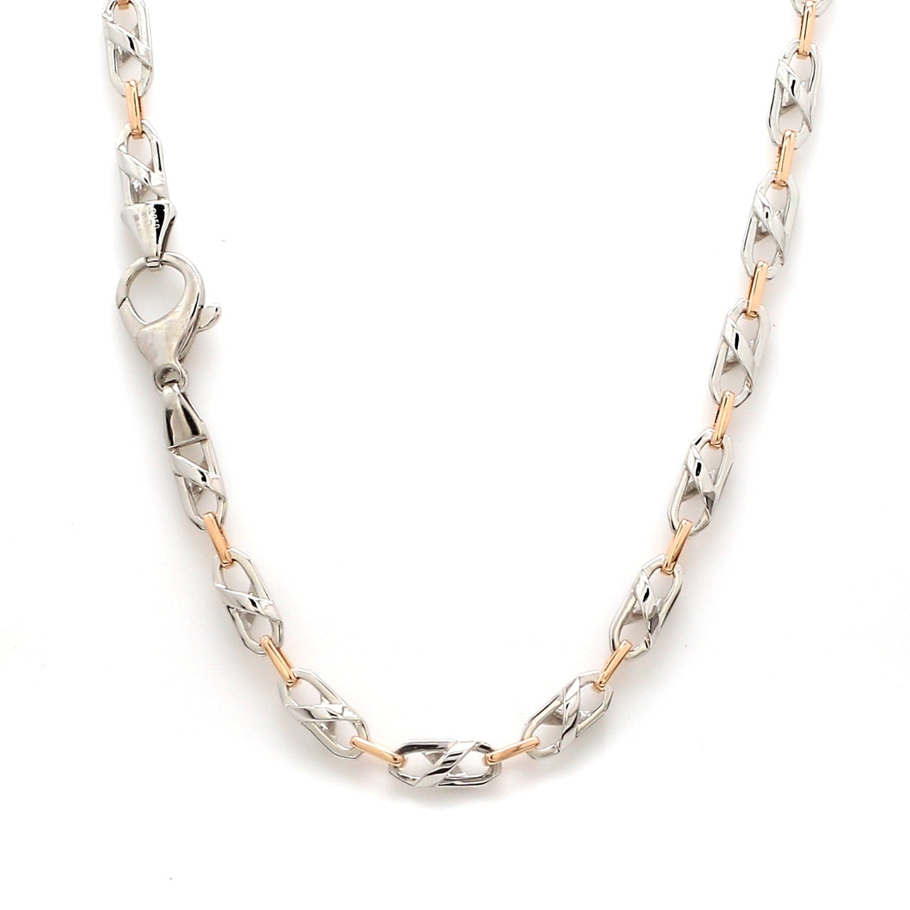 Men of Platinum | Pt + Rose Gold Chain for Men JL PT CH 1015   Jewelove.US