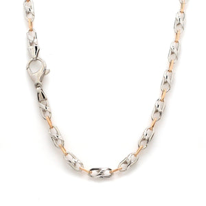 Men of Platinum | Pt + Rose Gold Chain for Men JL PT CH 1015   Jewelove.US