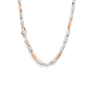 Heavy Platinum Rose Gold Chain for Men JL PT CH 1102   Jewelove.US