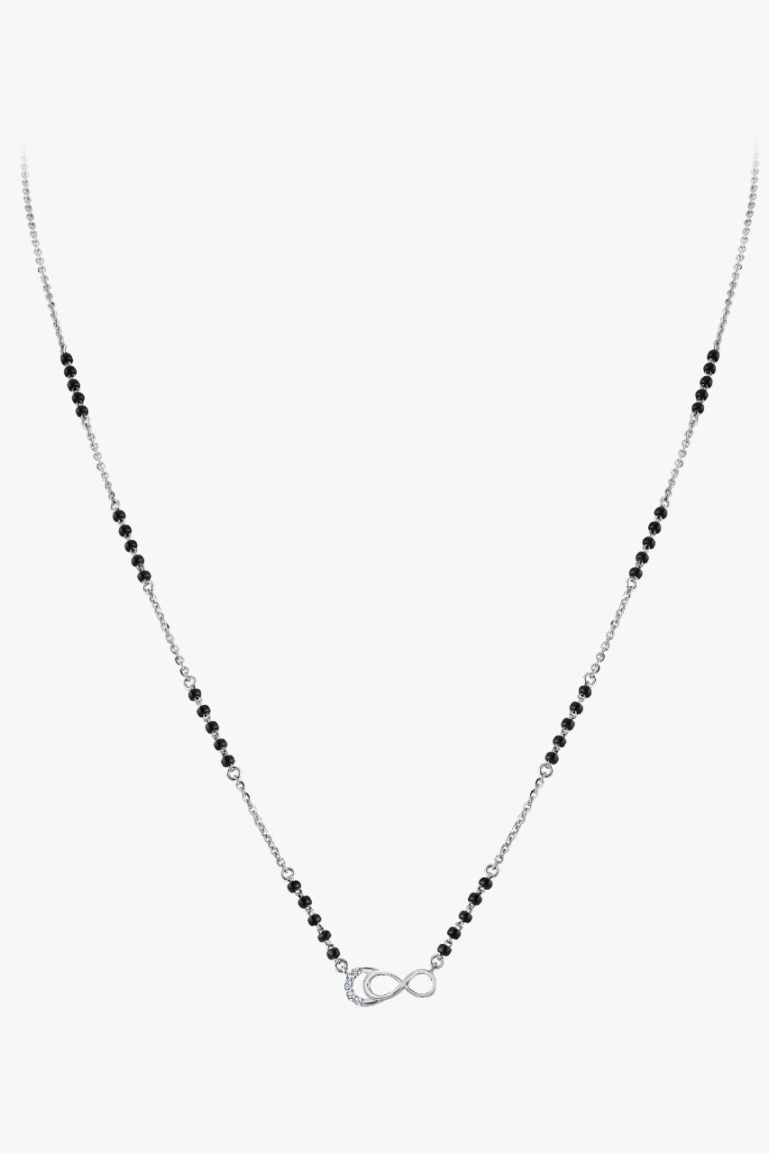 Platinum Mangalsutra Diamond Pendant Chain for Women JL PT CH 1100   Jewelove.US