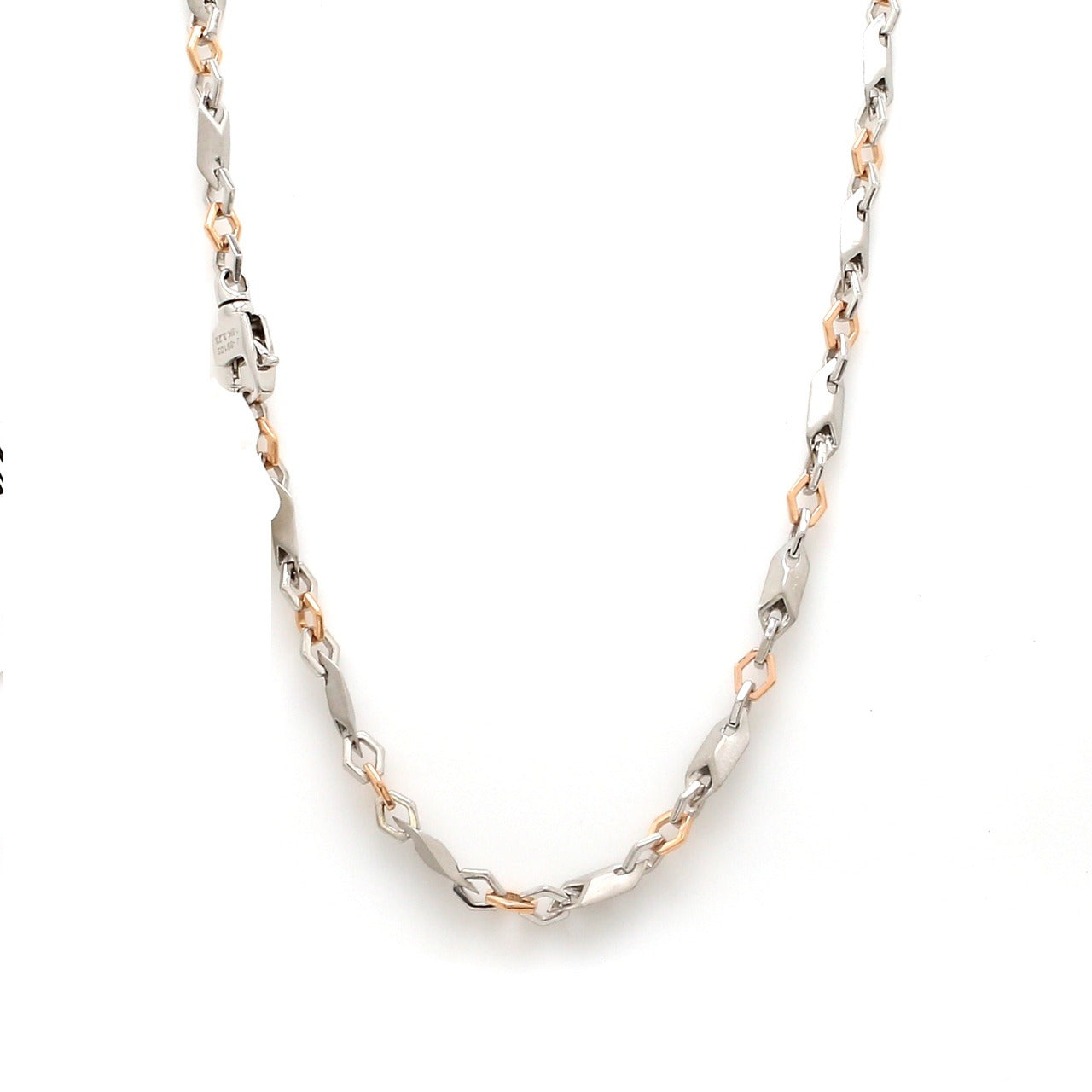 Designer Platinum & Rose Gold Chain for Men JL PT CH 1109   Jewelove.US