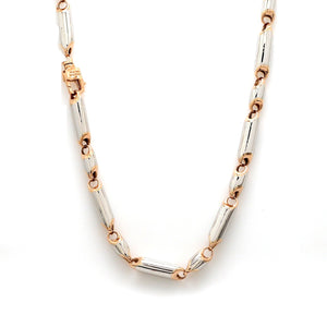 Heavy Platinum & Rose Gold Chain for Men JL PT CH 1110   Jewelove.US