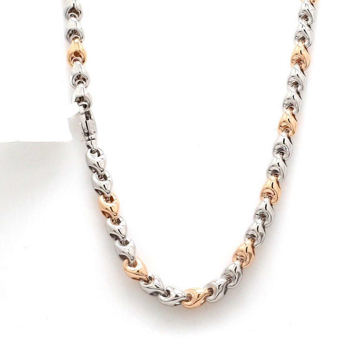 Heavy Platinum & Rose Gold Chain for Men JL PT CH 1104   Jewelove.US