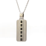 Load image into Gallery viewer, Men of Platinum | Black Enamel Pendant for Men JL PT P 247   Jewelove.US
