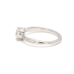 Load image into Gallery viewer, 0.50cts Solitaire Diamond Platinum Twisted Shank Ring JL PT 2004-A   Jewelove.US
