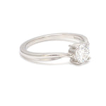 Load image into Gallery viewer, 0.70cts Solitaire Diamond Platinum Twisted Shank Ring JL PT 2004-B   Jewelove.US
