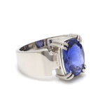 Load image into Gallery viewer, Heavy Platinum Blue Sapphire Ring for Men JL PT 2014   Jewelove
