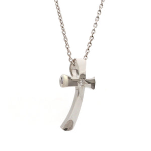 Platinum Single Diamond Cross Pendant JL PT P 309   Jewelove