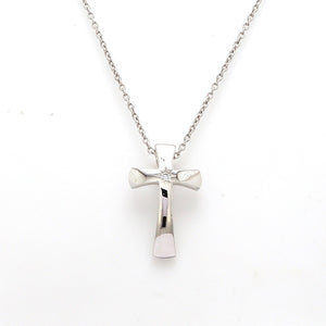 Platinum Single Diamond Cross Pendant JL PT P 309   Jewelove