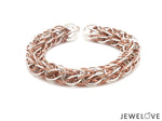 Load image into Gallery viewer, 3D Platinum &amp; Rose Gold Bracelet for Men JL PTB 703-A   Jewelove.US
