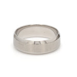 Load image into Gallery viewer, 7mm Beveled Edges Plain Platinum Ring for Men JL PT 616 - Solid   Jewelove.US
