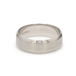 Load image into Gallery viewer, 7mm Beveled Edges Plain Platinum Ring for Men JL PT 616 - Solid   Jewelove.US
