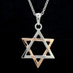 Load image into Gallery viewer, Star of David Platinum Rose Gold Pendant JL PT P 312   Jewelove.US
