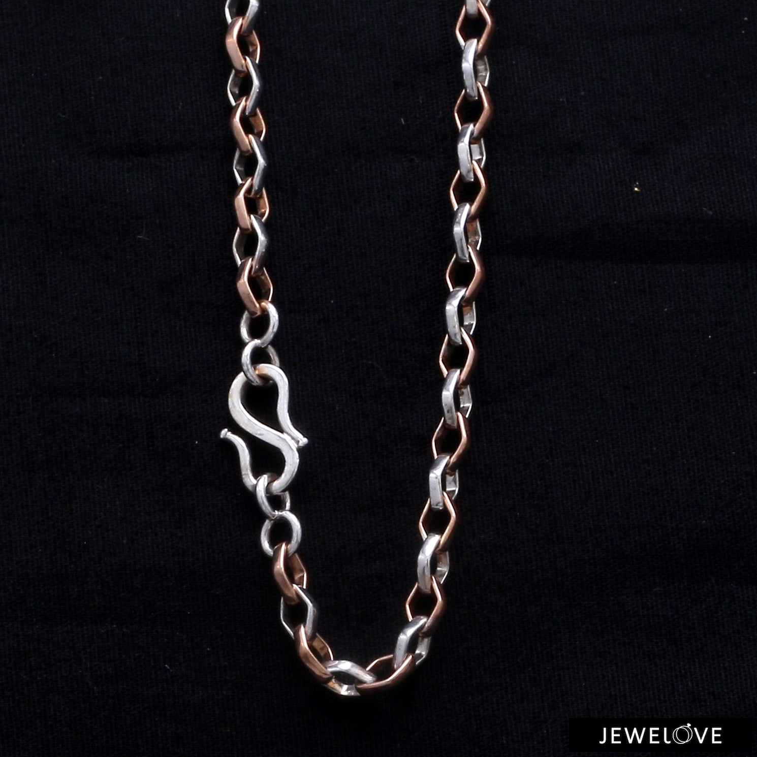 Platinum + Rose Gold Chain for Men JL PT CH 1043