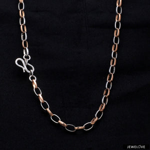 Platinum + Rose Gold Chain for Men JL PT CH 1042