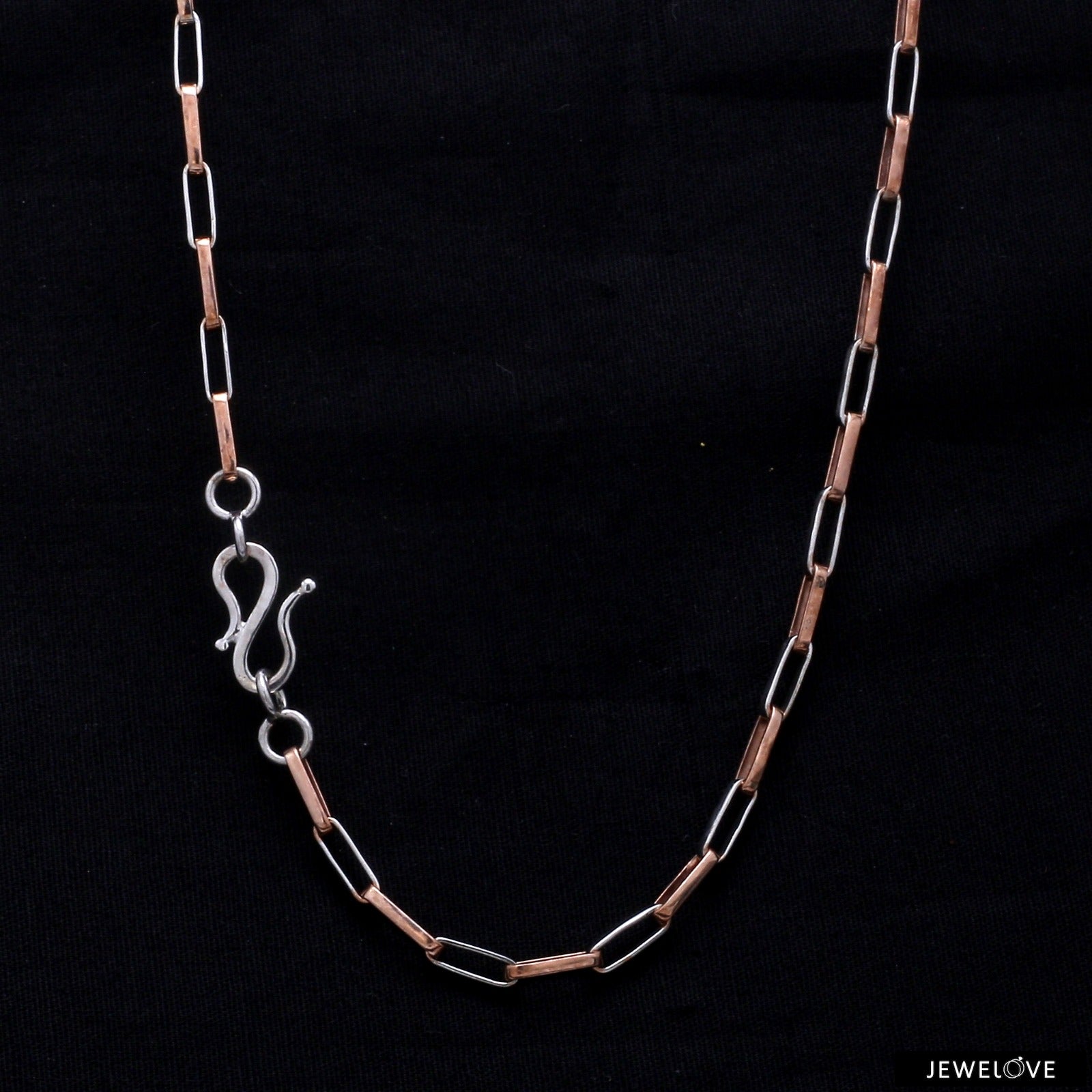 Platinum + Rose Gold Chain for Men JL PT CH 1046