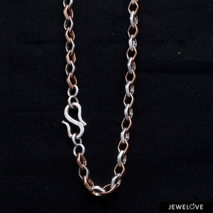 Platinum + Rose Gold Chain for Men JL PT CH 1043