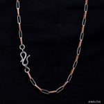 Load image into Gallery viewer, Platinum + Rose Gold Chain for Men JL PT CH 1046
