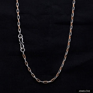 Platinum + Rose Gold Chain for Men JL PT CH 1041