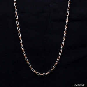 Platinum + Rose Gold Chain for Men JL PT CH 1041   Jewelove.US