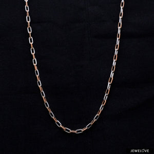 Platinum + Rose Gold Chain for Men JL PT CH 1041