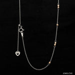 Load image into Gallery viewer, Japanese Plain Platinum Rose Gold Chain for Women JL PT CH 1053   Jewelove.US
