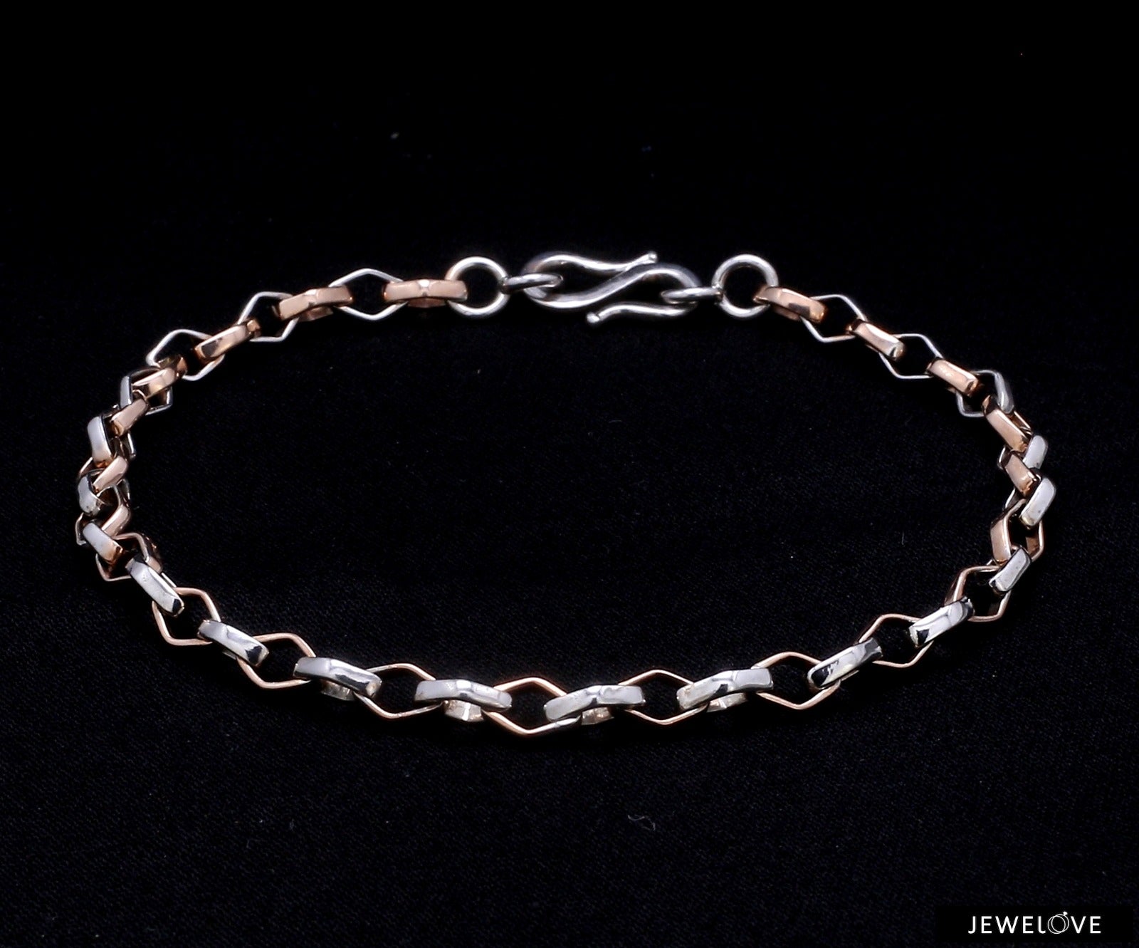 Platinum Rose Gold Bracelet for Men JL PTB 1043   Jewelove.US