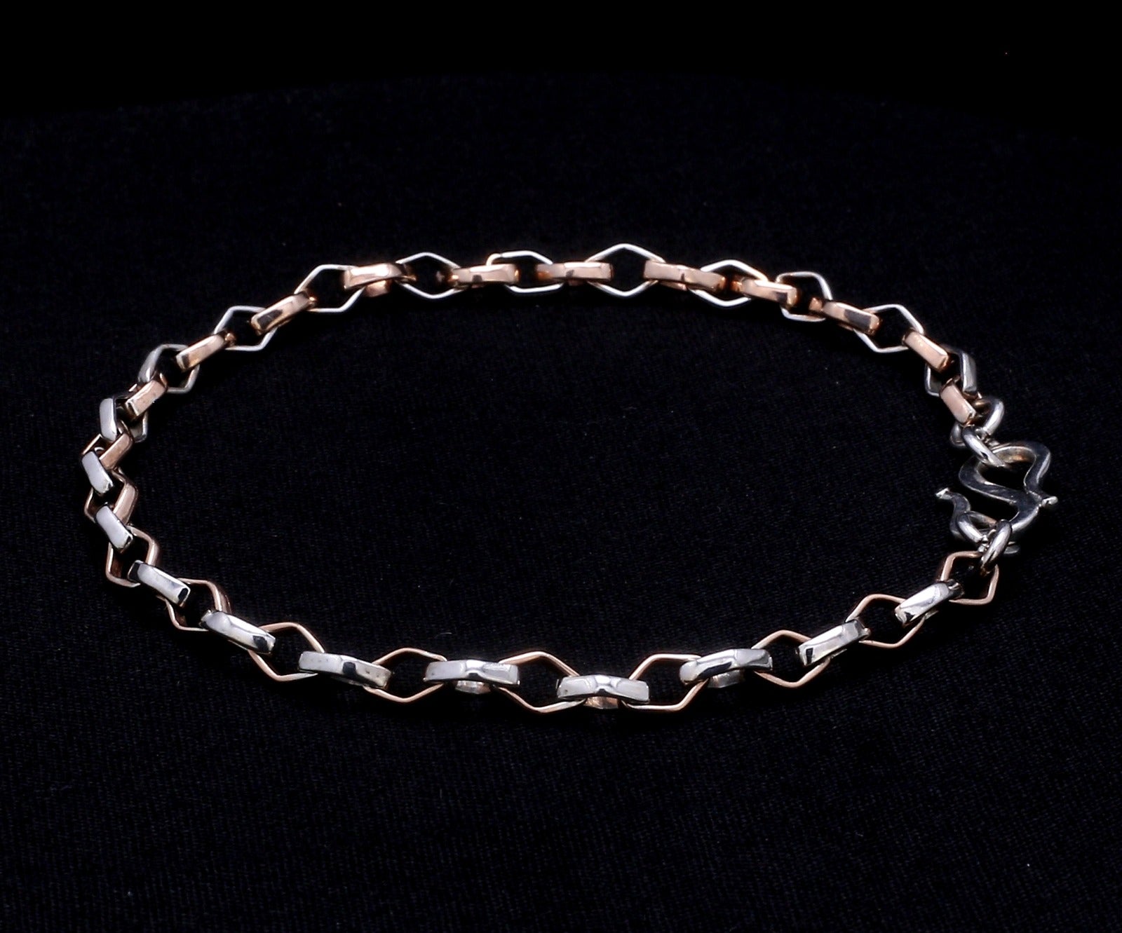 Platinum Rose Gold Bracelet for Men JL PTB 1043   Jewelove.US