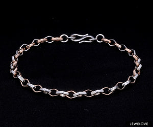 Platinum Rose Gold Bracelet for Men JL PTB 1043   Jewelove.US