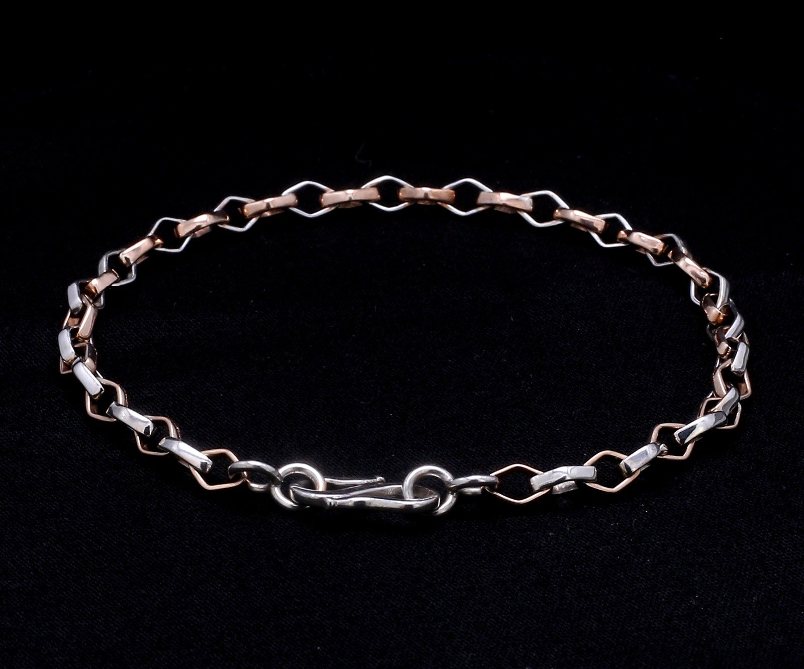 Platinum Rose Gold Bracelet for Men JL PTB 1043
